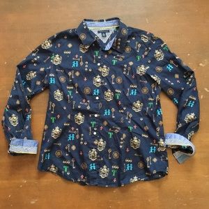 🇺🇸Tommy Hilfiger l/s button up wmns size large